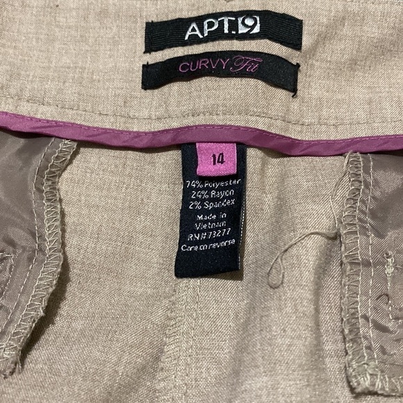 Apt 9 Curvy Fit Trouser size 14 - Picture 6 of 6